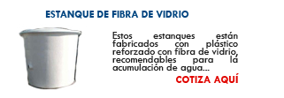 estanques de fibra de vidrio